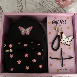 Charming Butterfly Backpack Purse & Keychain